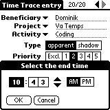 Time selector